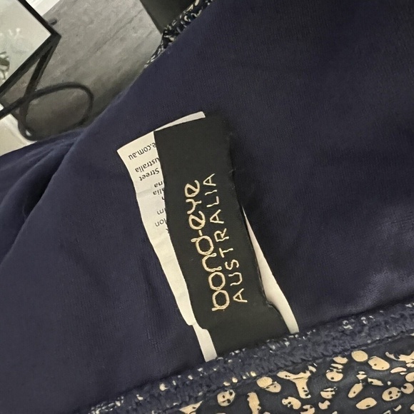 bond-eye australia high waisted navy gold bikini set US 6 - Picture 9 of 10